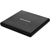 Verbatim External Slimline CD/DVD Writer black + software Nero Backup Essentials - External Disk Burner
