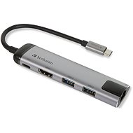 VERBATIM USB-C Multiport HUB USB 3.1 GEN 1/ 2x USB 3.0/ HDMI/ RJ45 - Replikátor portů