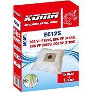 KOMA EC12S - Sáčky do vysavače ECG VP 3163S, textilní, 5ks - Sáčky do vysavače