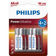 Jednorázová baterie Philips LR6P6BP 6ks v balení