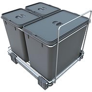 Elletipi Vestavný odpadkový koš ECOFIL - výsuvný, s rámem, 18+8+8 L, PF02B - Odpadkový koš