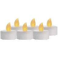 EMOS LED dekorace – 6x čajová svíčka bílá, 6x CR2032, vnitřní, vintage - LED svíčka