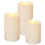 EMOS LED Decoration - 3x Wax Candle, 3x 3x AAA, Timer - Christmas Candle