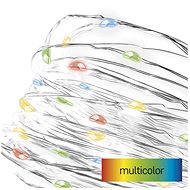 EMOS LED vánoční nano řetěz, 1,9 m, 2x AA, vnitřní, multicolor, časovač - Světelný řetěz