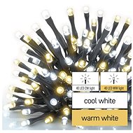EMOS LED vánoční řetěz, 8 m, venkovní i vnitřní, teplá/studená bílá, časovač - Světelný řetěz