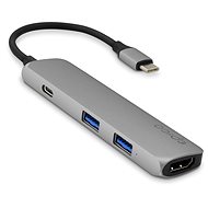 Replikátor portů Epico USB Type-C Hub Multi-Port 4k HDMI - space grey/black - Replikátor portů