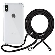Epico Nake String Case iPhone X/XS - bílá transparentní / černá - Kryt na mobil