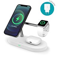 Epico 3in1 Magnetic Wireless Charging Stand (Magsafe Compatible) - White