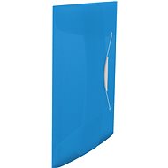 ESSELTE VIVIDA A4 s gumičkou, transparentní modrá - Desky na dokumenty