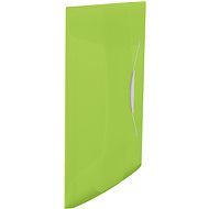 ESSELTE VIVIDA A4 s gumičkou, transparentní zelená - Desky na dokumenty
