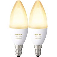 LED žárovka Philips Hue White Ambiance 6W E14 set 2ks - LED žárovka