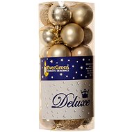 Vánoční ozdoby EverGreen® Koule x 24 ks, průměr 4 cm, barva champagne