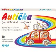 Favea Autíčka pro pohodové cestování 10 žvýkacích tablet - Doplněk stravy