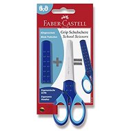 FABER-CASTELL Grip 13 cm modré - Dětské nůžky