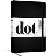 Dot Journal (Black): A dotted, blank journal for list-making, journaling, goal-setting: 256 pages  w - Kniha