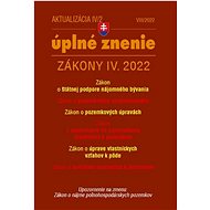 Aktualizácia IV/2 2022 – bývanie, stavebný zákon - Kniha