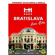 Bratislava Live City: Podrobný atlas mesta a okolia Mierka 1 : 10 000 Centrum 1 : 5 500 - Kniha
