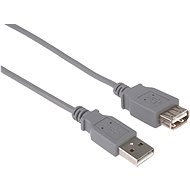 PremiumCord USB 2.0 prodlužovací 0.5m šedý - Datový kabel