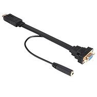 AKASA HDMI na VGA adaptér s audio kabelem / AK-CBHD18-20BK - Redukce