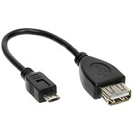 Redukce PremiumCord kabel USB A/f - Micro USB/m 20cm - Redukce