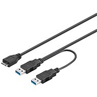 PremiumCord USB 3.0 rozdvojený napájecí 0.2m - Datový kabel