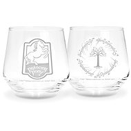 Sklenice na studené nápoje Lord of the Rings - Prancing Pony and Gondor Tree - sklenice 2ks