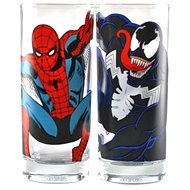 Sklenice na studené nápoje Marvel - Spiderman a Venom - sklenice 2ks - Sklenice na studené nápoje
