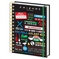 Friends - Infographic - zápisník s kroužkovou vazbou - Zápisník