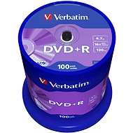 VERBATIM DVD+R AZO 4,7GB, 16x, spindle 100 ks - Média