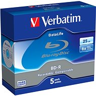 VERBATIM BD-R SL DataLife 25GB, 6x, jewel case 5 ks - Média