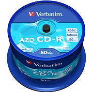 Média VERBATIM CD-R AZO 700MB, 52x, spindle 50 ks