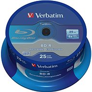VERBATIM BD-R SL DataLife 25GB, 6x, spindle 25 ks - Média