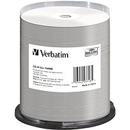 VERBATIM CD-R DataLifePlus 700MB, 52x, thermal printable, spindle 100 ks - Média