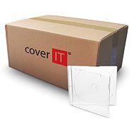 COVER IT box:1 CD 5,2mm slim box + tray čirý - karton 200ks - Obal na CD/DVD
