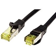 OEM S/FTP patchkabel Cat 7, s konektory RJ45, LSOH, 0.5m, černý - Síťový kabel