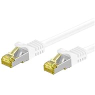 OEM S/FTP patchkabel Cat 7, s konektory RJ45, LSOH, 0.5m, bílý - Síťový kabel