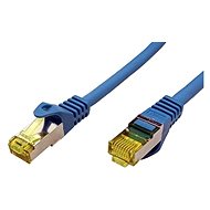 OEM S/FTP patchkabel Cat 7, s konektory RJ45, LSOH, 0.25m, modrý - Síťový kabel