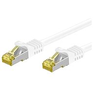 OEM S/FTP patchkabel Cat 7, s konektory RJ45, LSOH, 10m, bílý - Síťový kabel