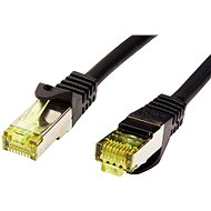 OEM S/FTP patchkabel Cat 7, s konektory RJ45, LSOH, 0.25m, černý - Síťový kabel