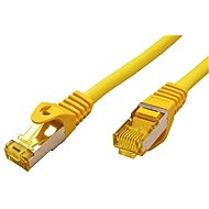 OEM S/FTP patchkabel Cat 7, s konektory RJ45, LSOH, 0.5m, žlutý - Síťový kabel