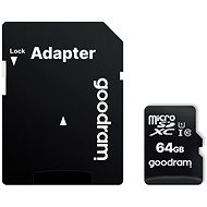 GOODRAM 64GB MicroSD karta 10 UHS I + adaptér - Paměťová karta