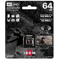 IRDM by GOODRAM 64GB MicroSD karta UHS I U3 + adaptér - Paměťová karta
