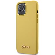 Guess Silicone Metal Logo pro Apple iPhone 12/12 Pro Yellow - Kryt na mobil