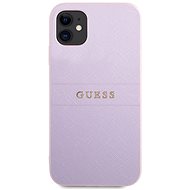 Guess PU Leather Saffiano kryt pro Apple iPhone 11 Purple - Kryt na mobil