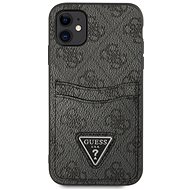 Guess 4G Saffiano Double Card kryt pro Apple iPhone 11 Black