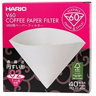 Hario papírové filtry V60-02, bílé, 40 ks - Filtr na kávu