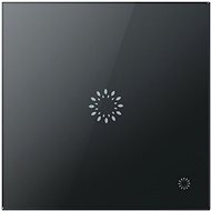 Glasense skleněný Vypínač 1-tlačítkový, Graphenium Black - Spínač
