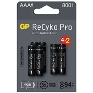 Nabíjecí baterie GP ReCyko Pro Professional AAA (HR03), 6 ks - Nabíjecí baterie