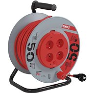 EMOS PVC kabel na bubnu s pevným středem – 4 zásuvky, 50m, 1,5mm2 - Prodlužovací kabel