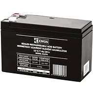 EMOS Bezúdržbový olověný akumulátor 12 V/7 Ah, faston 4,7 mm - Baterie pro záložní zdroje